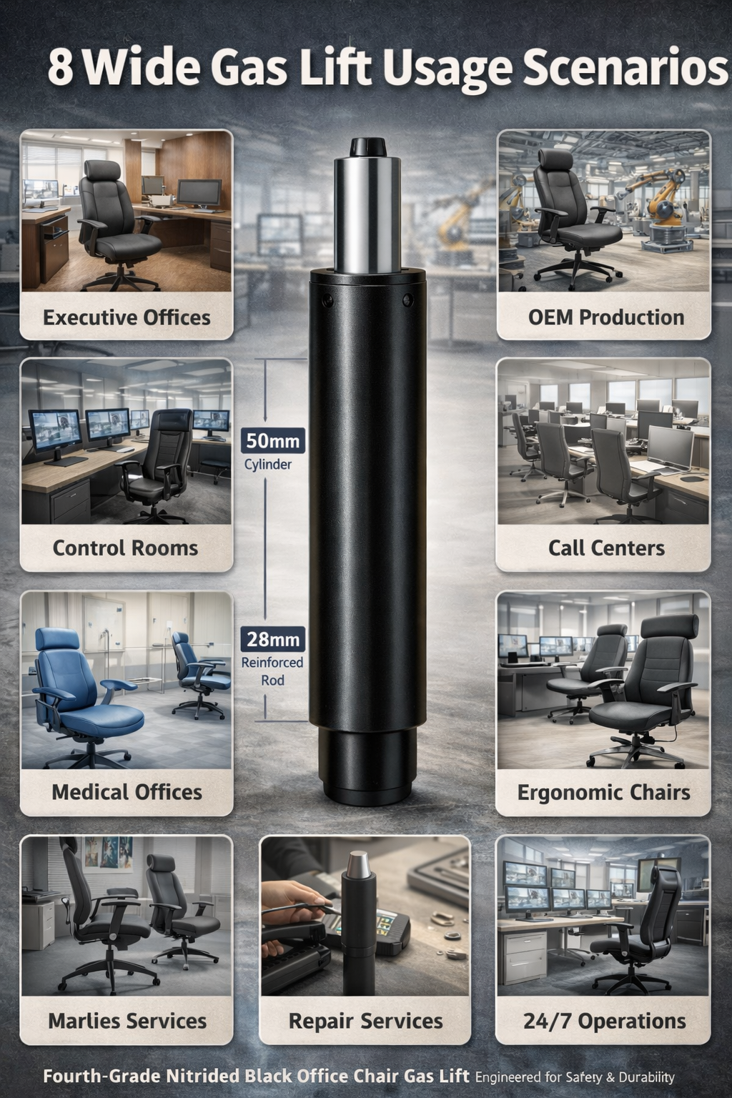 Office Chair Gas Lift Specifications Explained for Buyers and Importers
