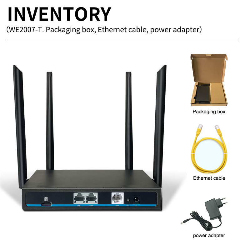 580MHz 300Mbps WiFi 4G Router - WE2007-T