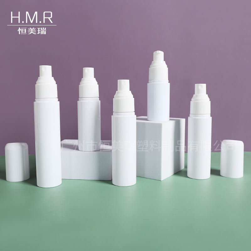 White Airless Pump Bottle Refillable Vacuum Container for Serum and Lotion 30ml 50ml 60ml