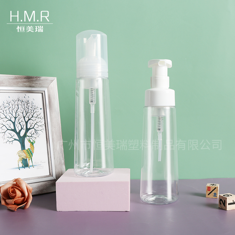 Clear Foam Pump Bottle Refillable Dispenser for Li
