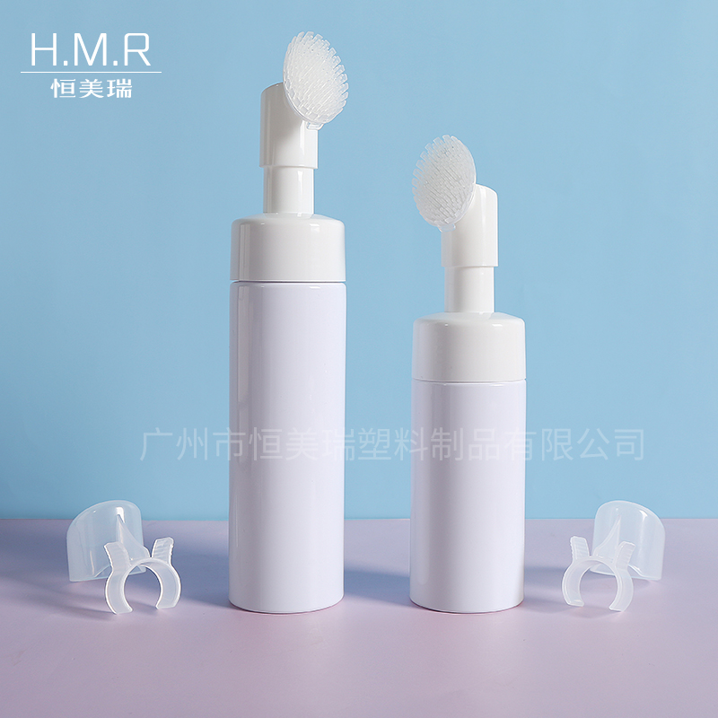 Foam Cleanser Bottle with Brush Head Refillable Pr