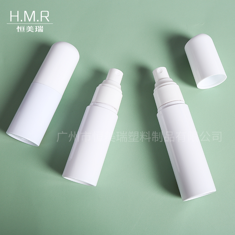 White Airless Pump Bottle Refillable Vacuum Container for Serum and Lotion 30ml 50ml 60ml