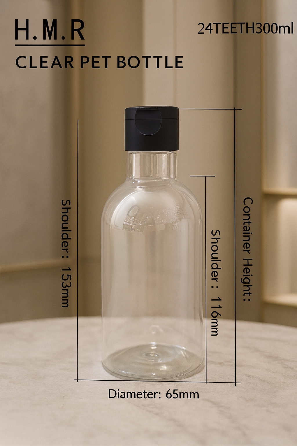 Vintage Travel Refillable Bottles with Press Cap – Transparent and Amber Options