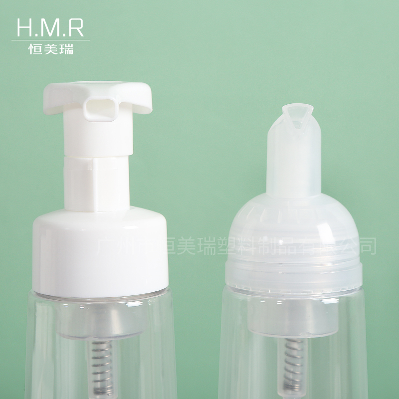 Clear Foam Pump Bottle Refillable Dispenser for Liquid Soap and Facial Cleanser 300ml