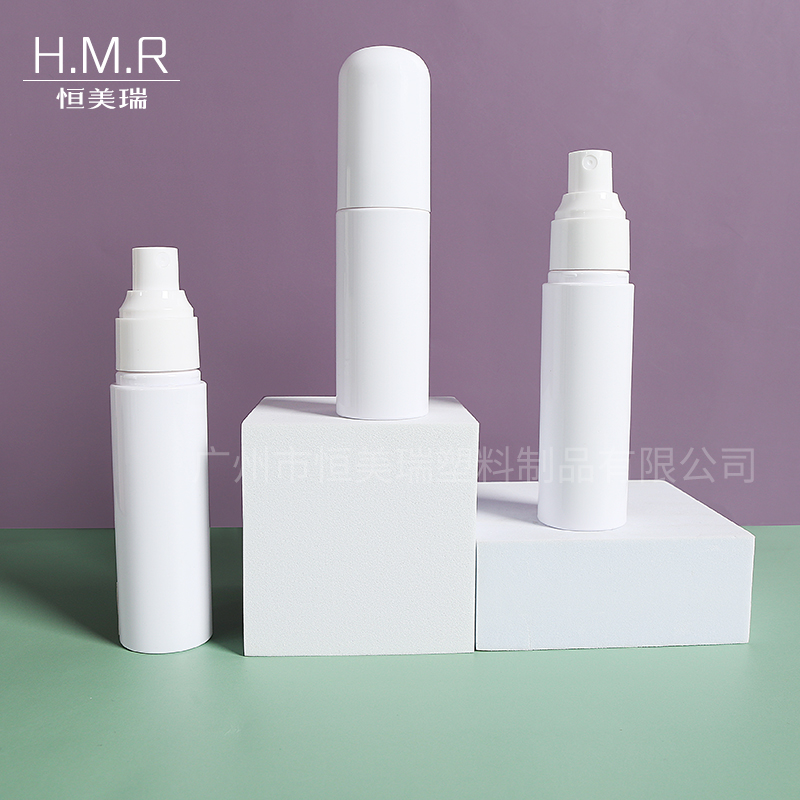 White Airless Pump Bottle Refillable Vacuum Container for Serum and Lotion 30ml 50ml 60ml