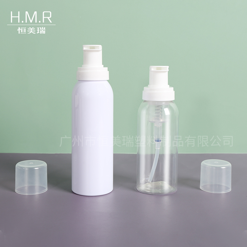 Clear & White Foam Pump Bottles Press Dispenser for Facial Cleanser and Cosmetic Mousse 120ml 150ml 180ml 200ml 280ml