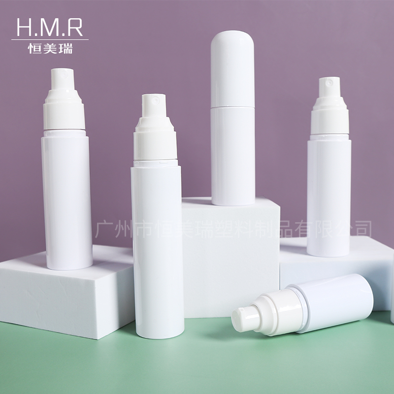 White Airless Pump Bottle Refillable Vacuum Container for Serum and Lotion 30ml 50ml 60ml