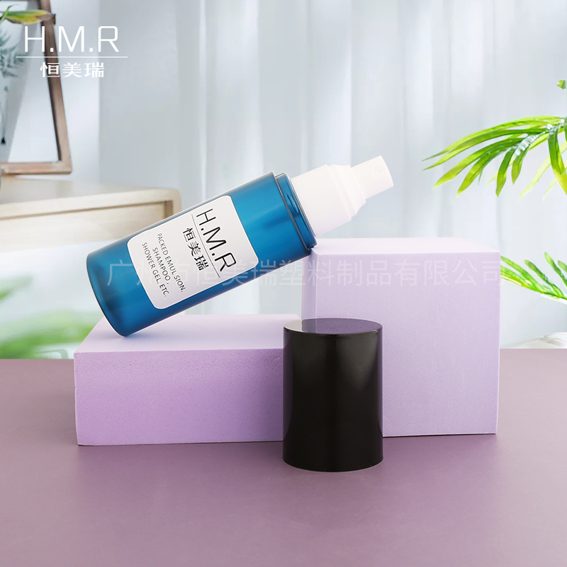 Green Lotion Pump Bottle Refillable Dispenser for Shampoo and Shower Gel 100ml 120ml 150mlDark