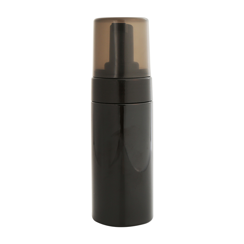 Black Foam Pump Bottle Refillable Plastic Dispenser for Facial Cleanser 100ml 120ml 150ml 200ml