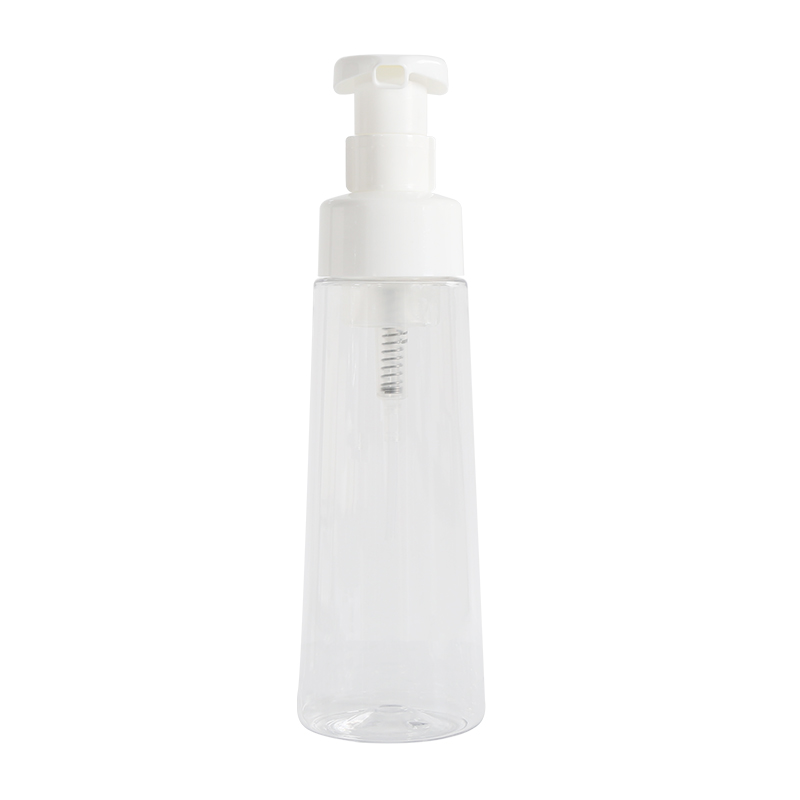Clear Foam Pump Bottle Refillable Dispenser for Liquid Soap and Facial Cleanser 300ml