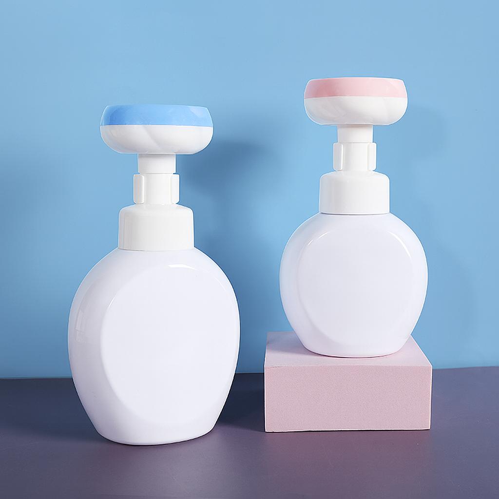 300ml/500ml Cute Round Plastic Pump Bottles