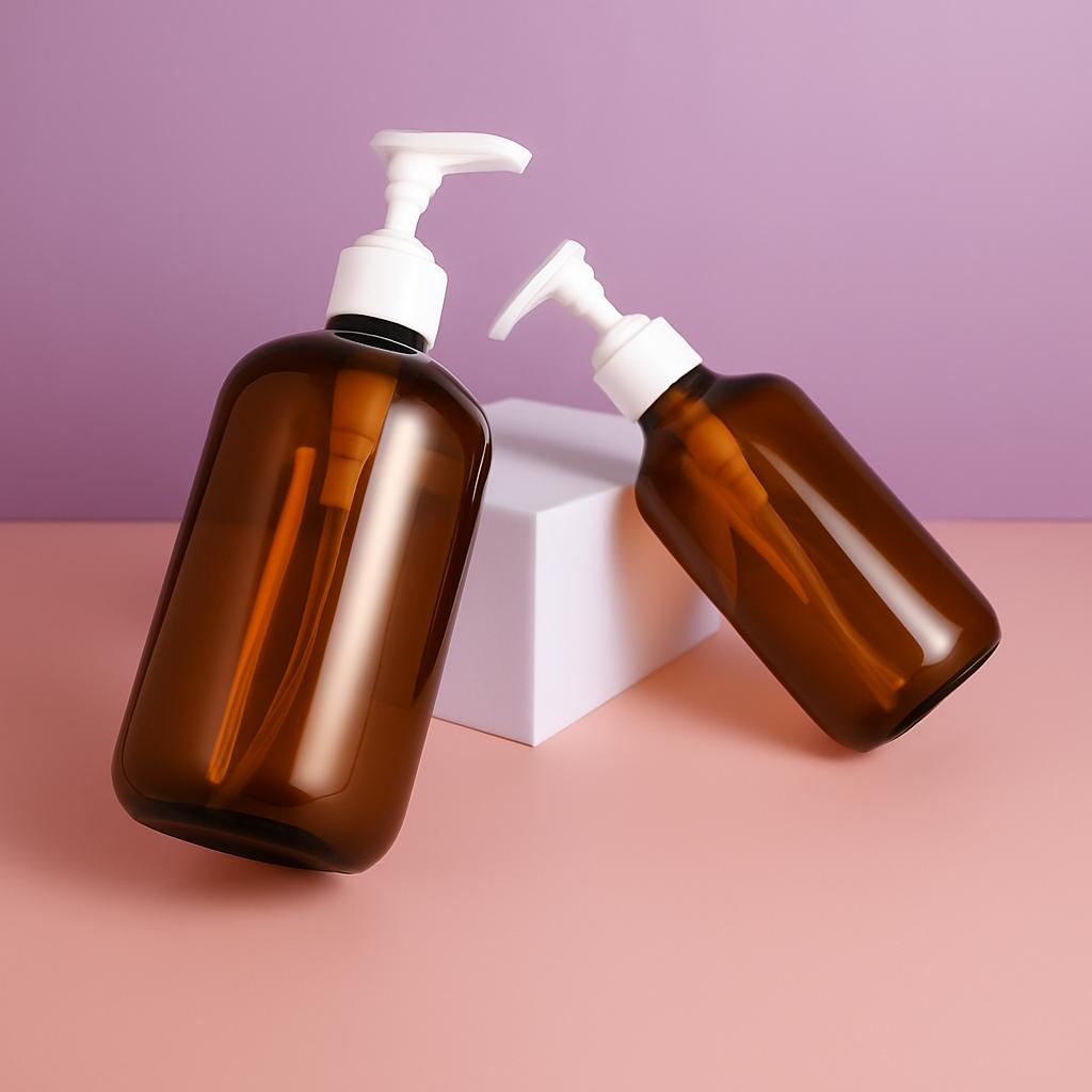 300ml/500ml Amber Glass Pump Bottles
