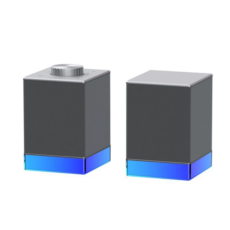 RGB Wired & Bluetooth Dual-Mode Gaming Speakers with Volume Knob