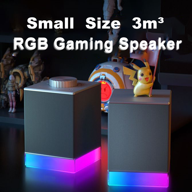 RGB Wired & Bluetooth Dual-Mode Gaming Speakers with Volume Knob