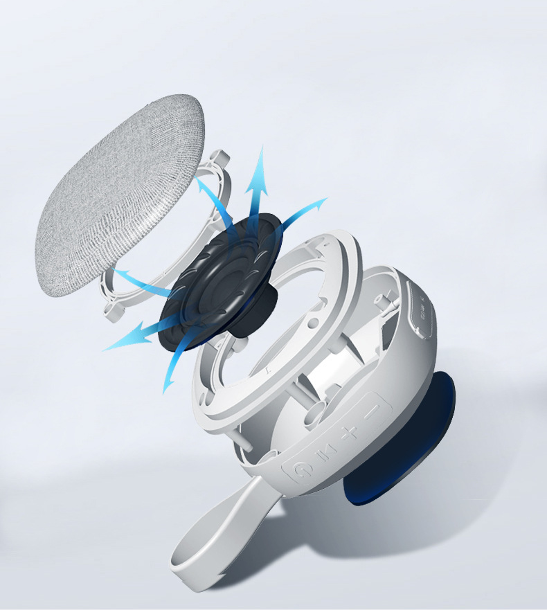 Portable Cloth Wireless Waterproof 5W Mini Speaker with Magnetic Perfect for Listening Clear Bass and Treble 360° Sound