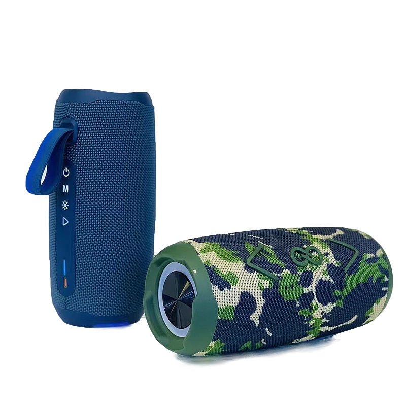 Hot Portable Multicolored Fabric RGB Light Waterproof IPX5 Wireless Big Sound Stereo Woofer Speaker with Active FM Radio TF/USB