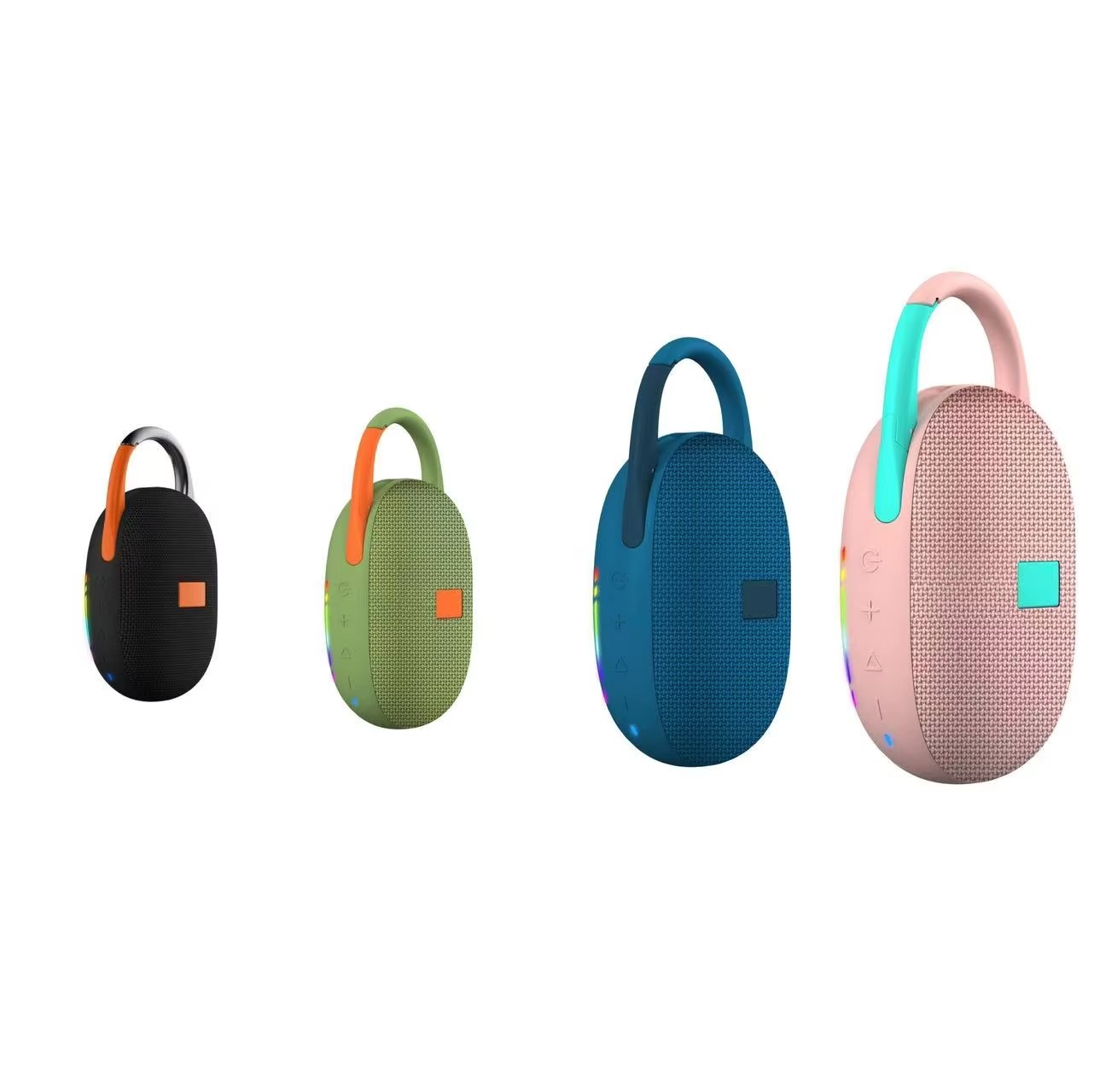 Wholesale Portable Waterproof Stereo Bass Wireless Speaker TF ABS Fabric Shower Singing Bathroom Entertainment Fitness Running
