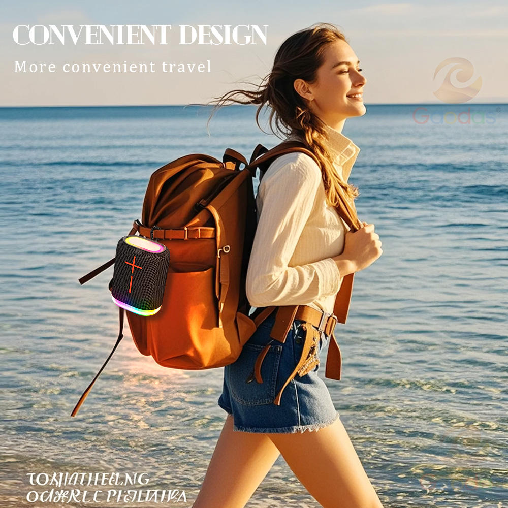 Hot Selling Portable Mini Wireless for Subwoofer RGB Lights Atmosphere Battery Plastic Computer Card Insertion Outdoor Speaker