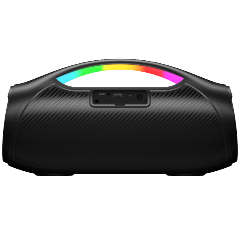 30W Boombox Stereo Hifi Portable Wireless Speaker RGB Breathing Light Waterproof Deep Bass for Outdoor Party with 2 Microphones