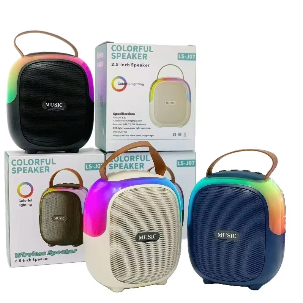 Factory Direct Mini for Wireless Portable Speaker RGB LED Lights New ABS 5W Audio Magic Systems Player Box USB Subwoofer Speaker
