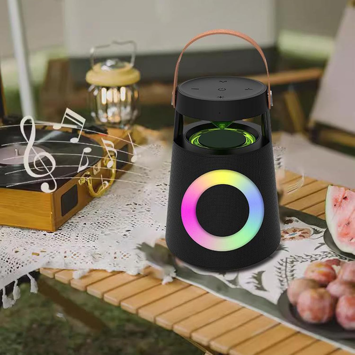 Universal Portable Music Stereo Sound IPX5 Rainproof More RGB Modes Wireless Speaker for Home Bathroom Party Outdoor