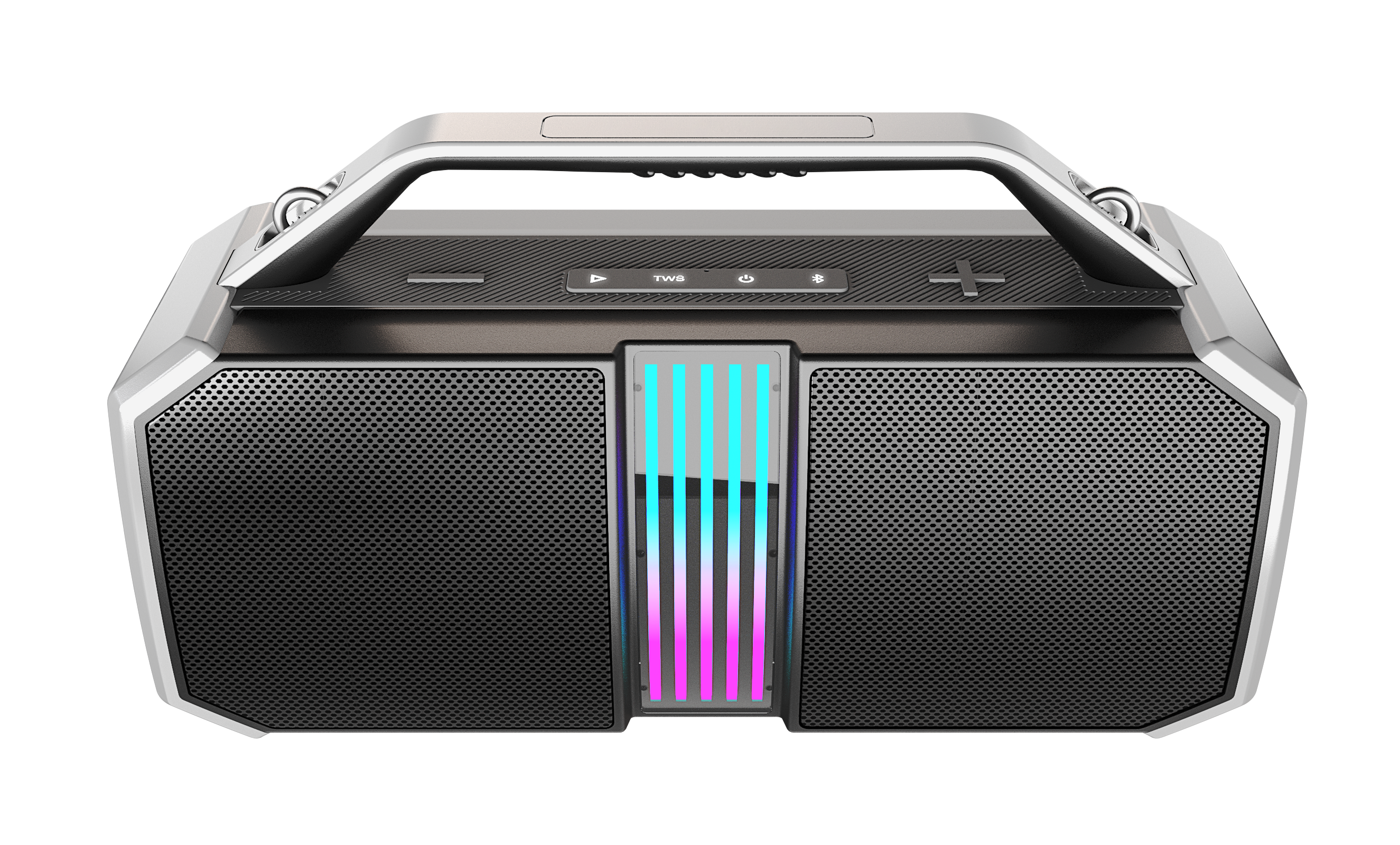 Portable Bluetooth Speaker with RGB Lights and Handle – Party Sound System