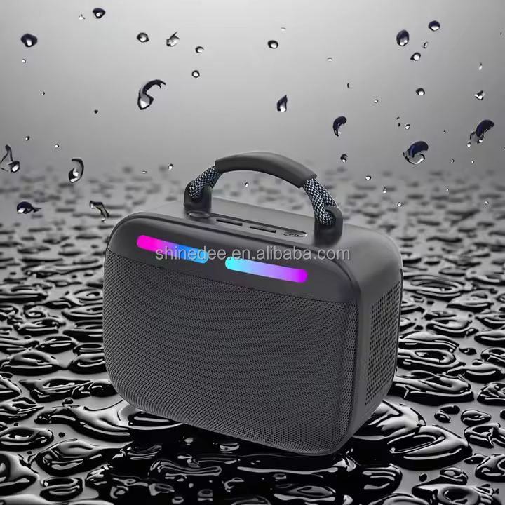 2025 Customized Super Bass  Wireless Microphone Outdoor Waterproof Speaker Subwoofer Uhf System Set for Karaoke Singing