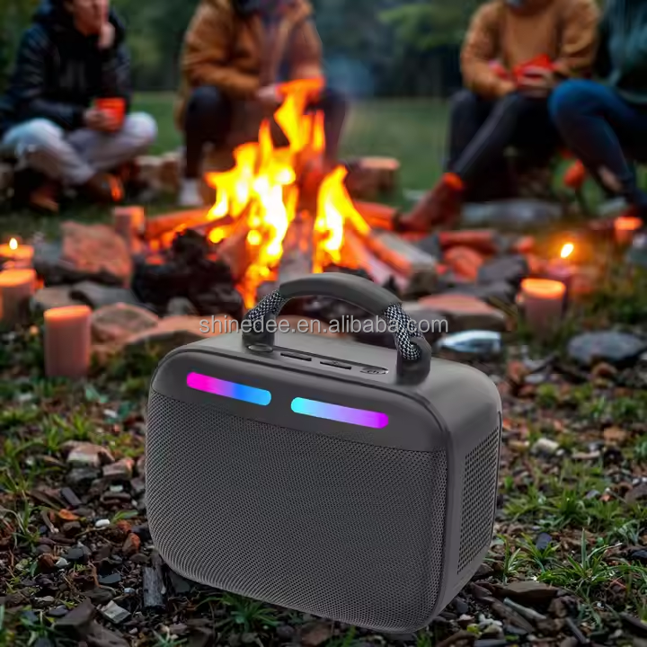 2025 Customized Super Bass  Wireless Microphone Outdoor Waterproof Speaker Subwoofer Uhf System Set for Karaoke Singing