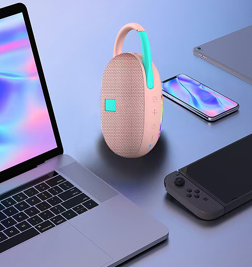 Wholesale Portable Waterproof Stereo Bass Wireless Speaker TF ABS Fabric Shower Singing Bathroom Entertainment Fitness Running