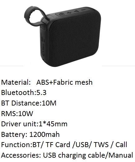 Cool Tech Gadgets PortableMini Waterproof Outdoor Wireless Speaker Party Speaker for Home Travel Hiking