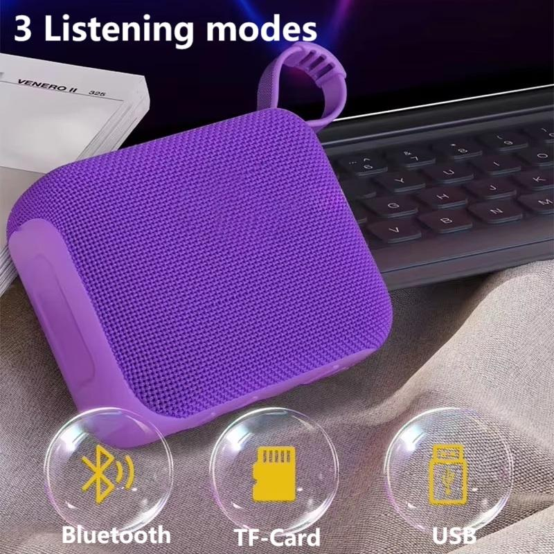 Portable 5W TWS ABS Wireless Speaker Mobile Phone Loop Design Full Function Boom Box Travel  Use Memory Card Hifi Horn Tweeter