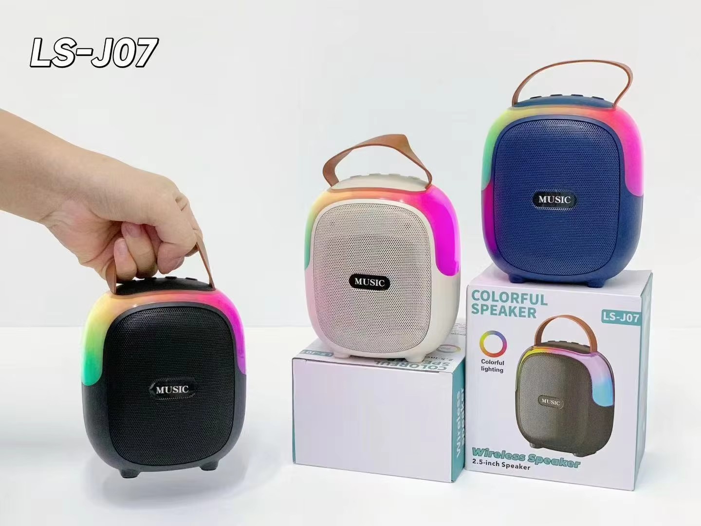 Factory Direct Mini for Wireless Portable Speaker RGB LED Lights New ABS 5W Audio Magic Systems Player Box USB Subwoofer Speaker