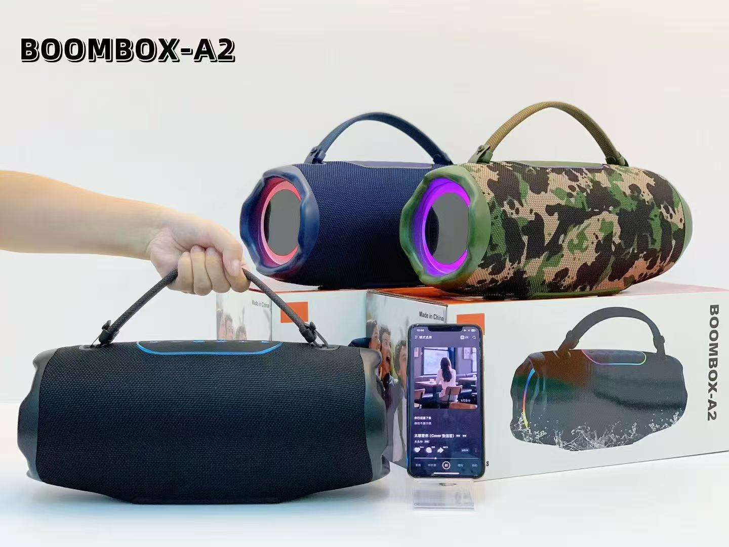 Hot Selling 2026 Wireless Portable Fabric Woofer 20W TWS Loud Waterproof Boombox Column Stereo RGB Lights Active Hifi Speaker
