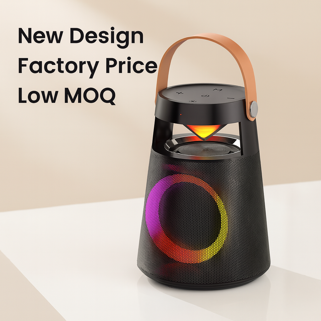 Deep Bass Audio Sound Equipment High-Aesthetic BT Speaker Portable OutdoorSubwoofer with  Ambiance Lights