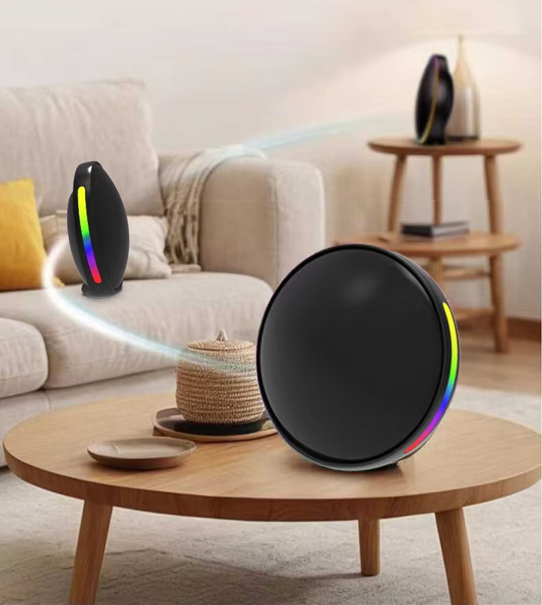 Unique Comet Shape Portable Subwoofer Stereo Sound Custom Logo Wireless  Surround RGB LED Lights15W USB TF Card Speaker