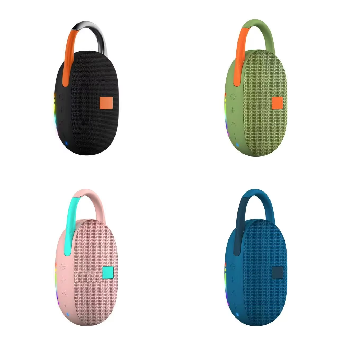 Wholesale Portable Waterproof Stereo Bass Wireless Speaker TF ABS Fabric Shower Singing Bathroom Entertainment Fitness Running