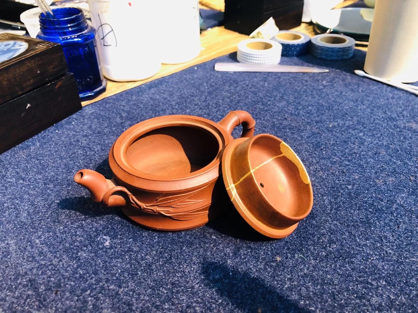 金缮赏析——当代宜兴紫砂壶