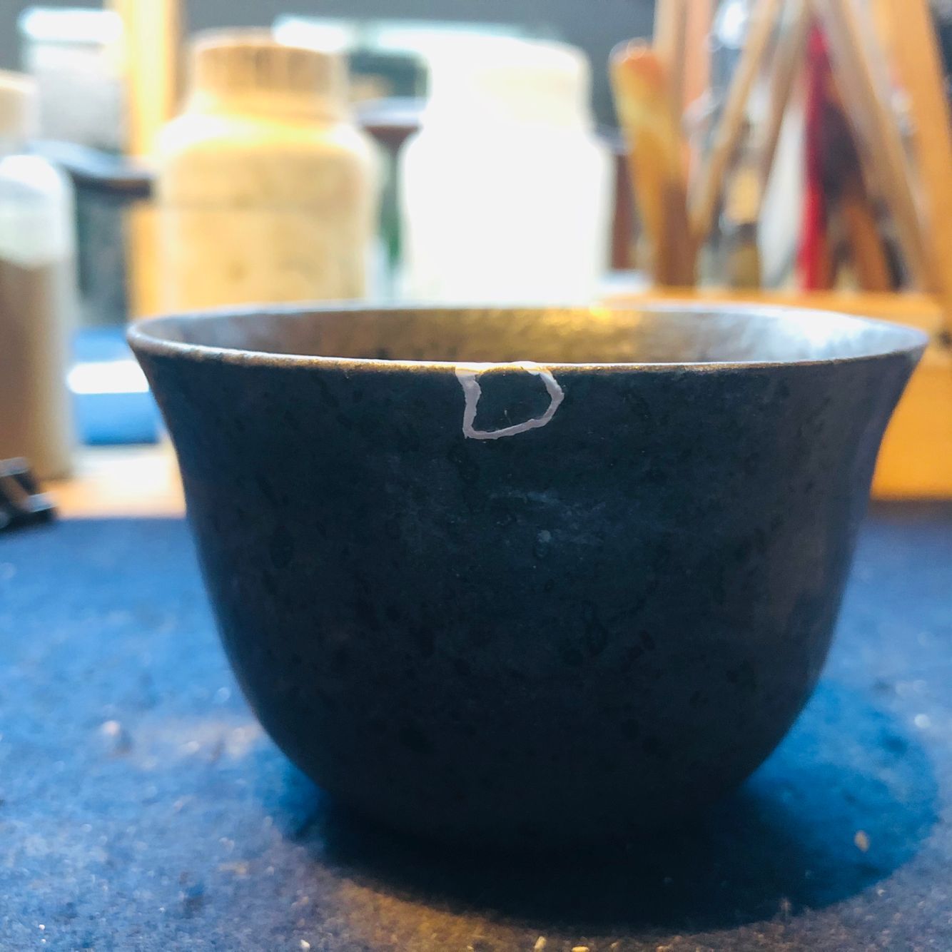 金缮赏析——日本产柴窑茶杯