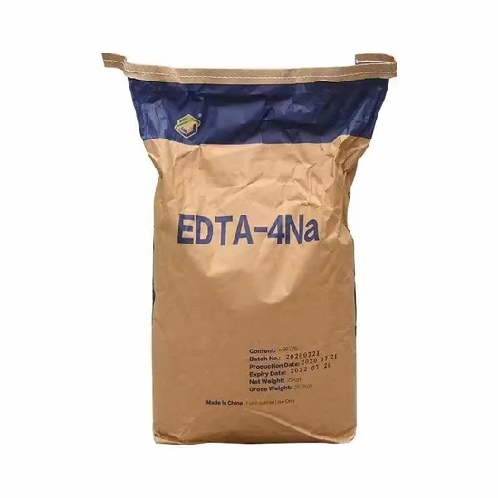 White Powder Acid Disodium Salt 99% High Purity Chelating Agent EDTA 2na Zinc Disodium Fe Fertilizer EDTA 4na