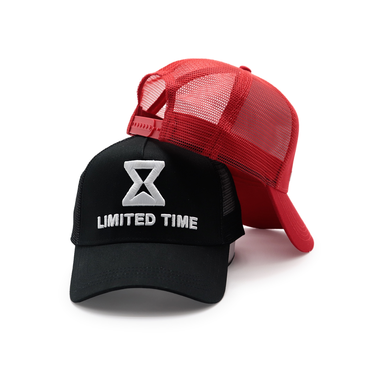 LIMITED TIME 3D Embroidered Logo Curved Brim Mesh Trucker Cap