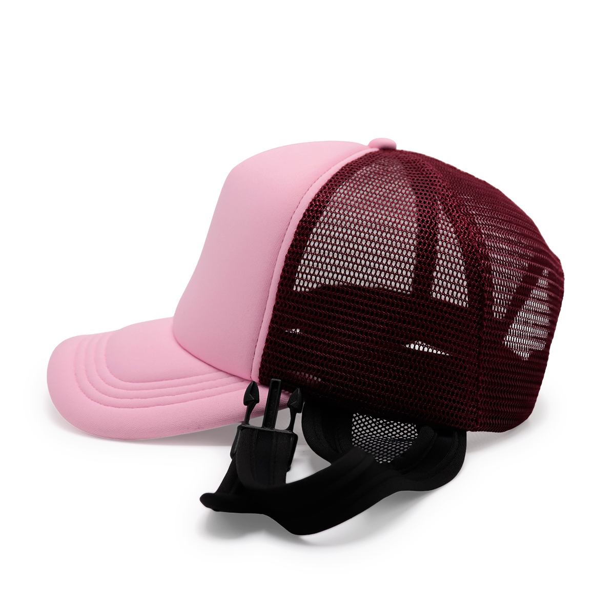 Unisex Surf Cap with Chin Strap Adjustable Mesh Trucker Hat for Outdoor Sports and Water Activities