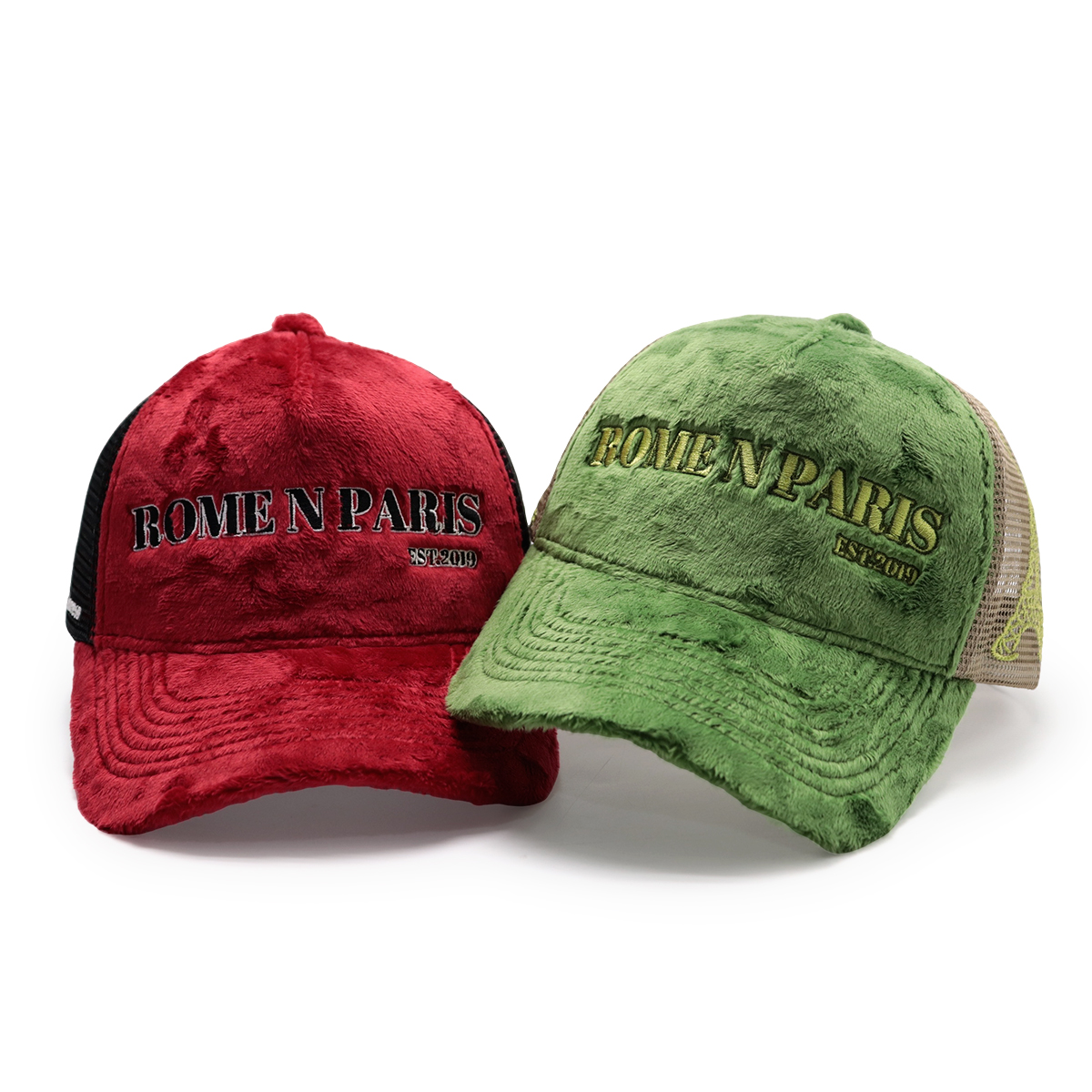 Custom Trucker Hats Design Your Own Logo – Plush Embroidered Mesh Cap for Men & Women
