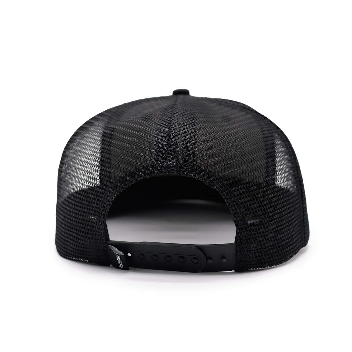 Alchemy Genetics 3D Embroidered Flat Brim Trucker Hat – Unisex Mesh Snapback Cap