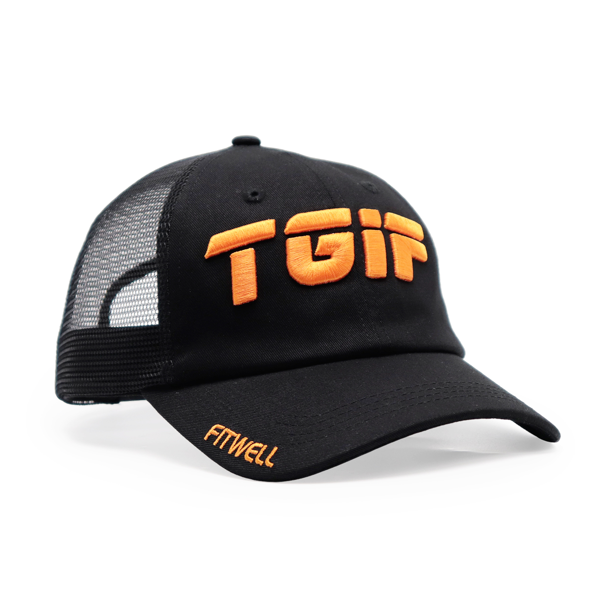 Embroidered Trucker Cap – FITWELL Streetwear Snapback Mesh Hat