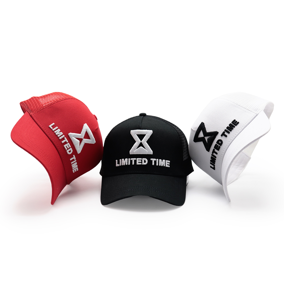 LIMITED TIME 3D Embroidered Logo Curved Brim Mesh Trucker Cap