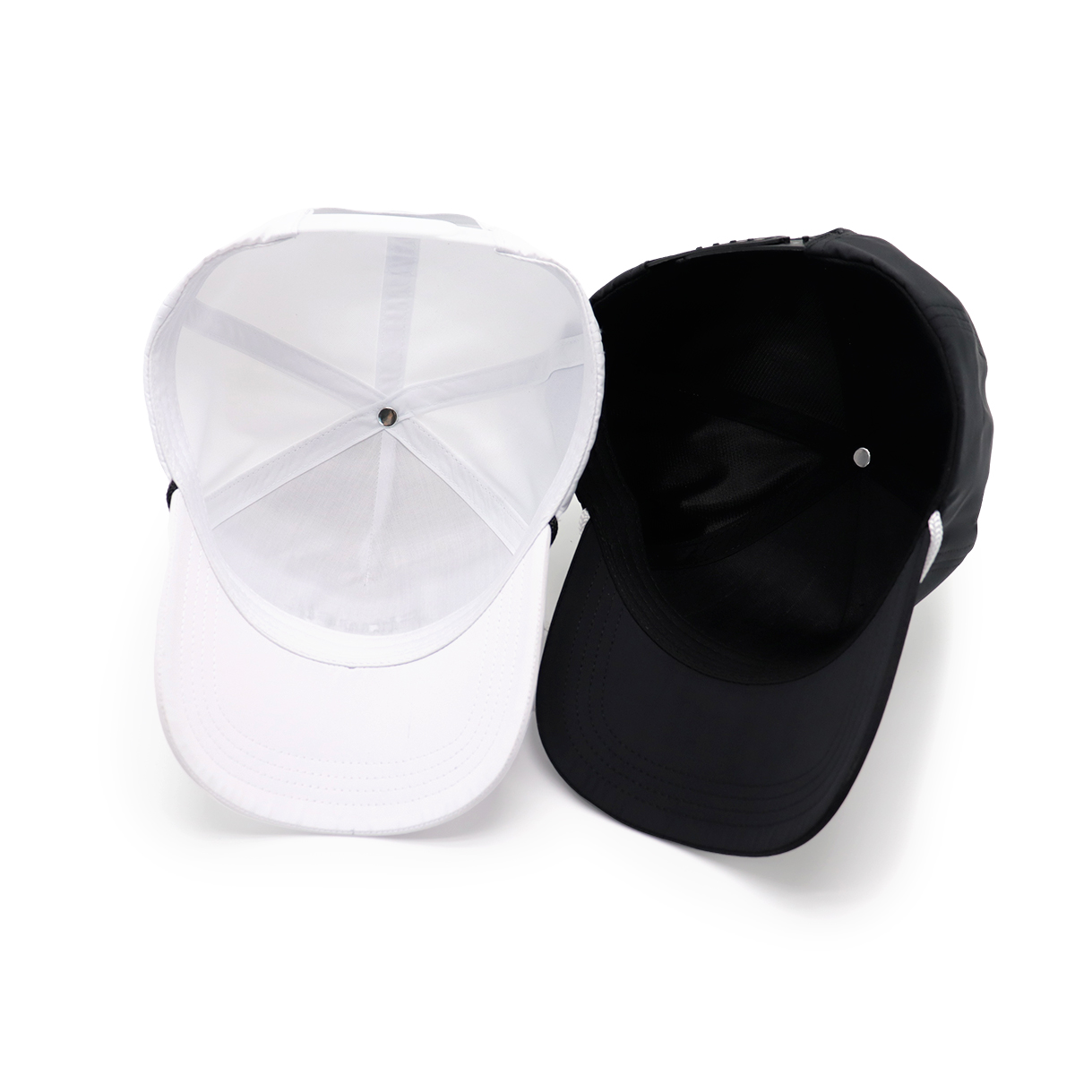 Fitwell 2014 Black & White Sports Caps – Adjustable, Breathable, UV Protection, Unisex Baseball Hats