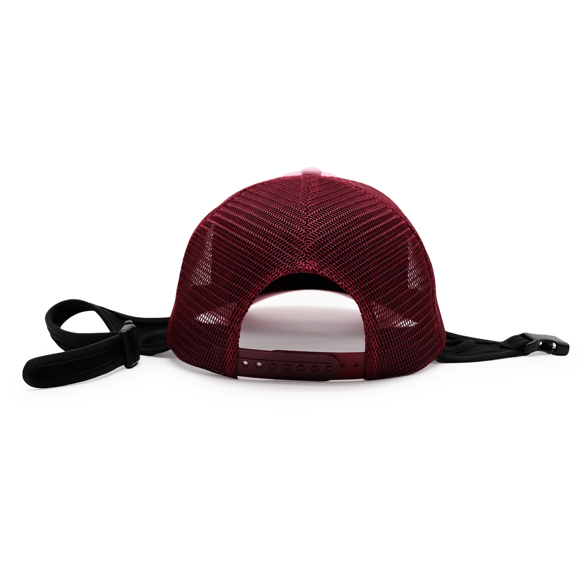 Unisex Surf Cap with Chin Strap Adjustable Mesh Trucker Hat for Outdoor Sports and Water Activities