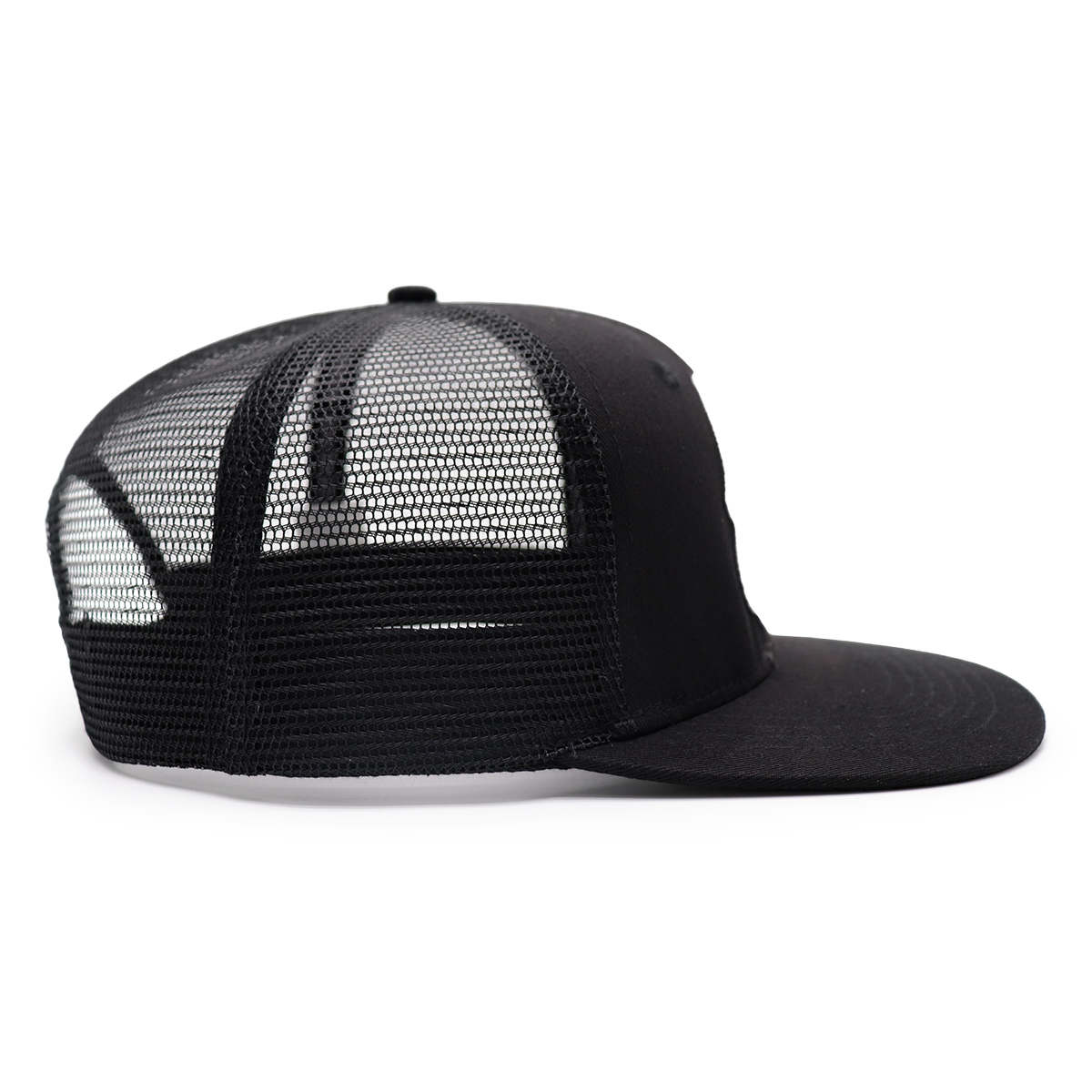Alchemy Genetics 3D Embroidered Flat Brim Trucker Hat – Unisex Mesh Snapback Cap