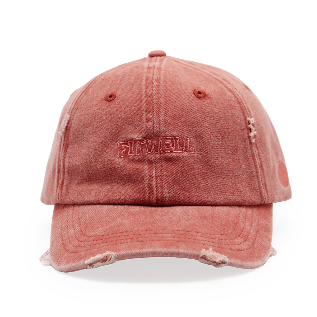 FITWELL Vintage Washed Baseball Cap | Unisex Adjustable Dad Hat in Multiple Colors