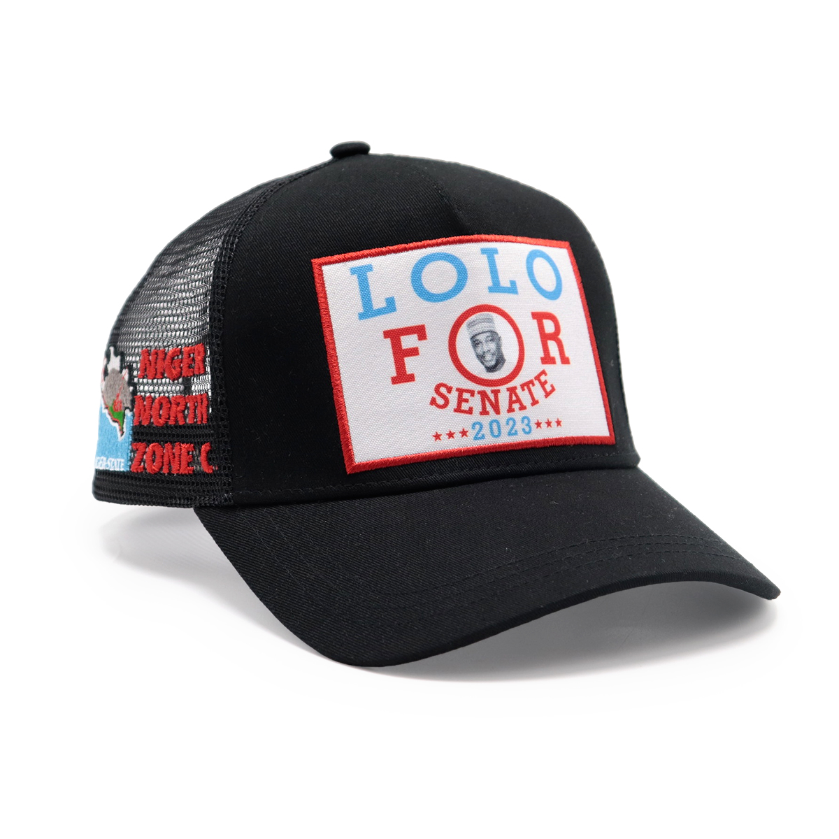 Heat Transfer Patch Political Mesh Trucker Cap – Custom Logo, Adjustable Snapback, Unisex Campaign Hat